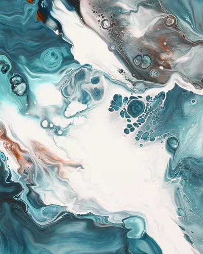 Flowing blue tones suggesting the movement of water