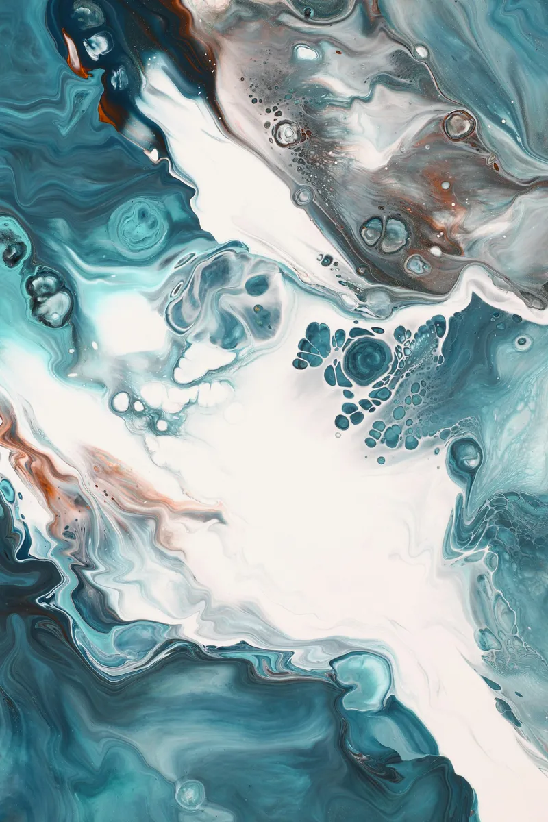 Flowing blue tones suggesting the movement of water