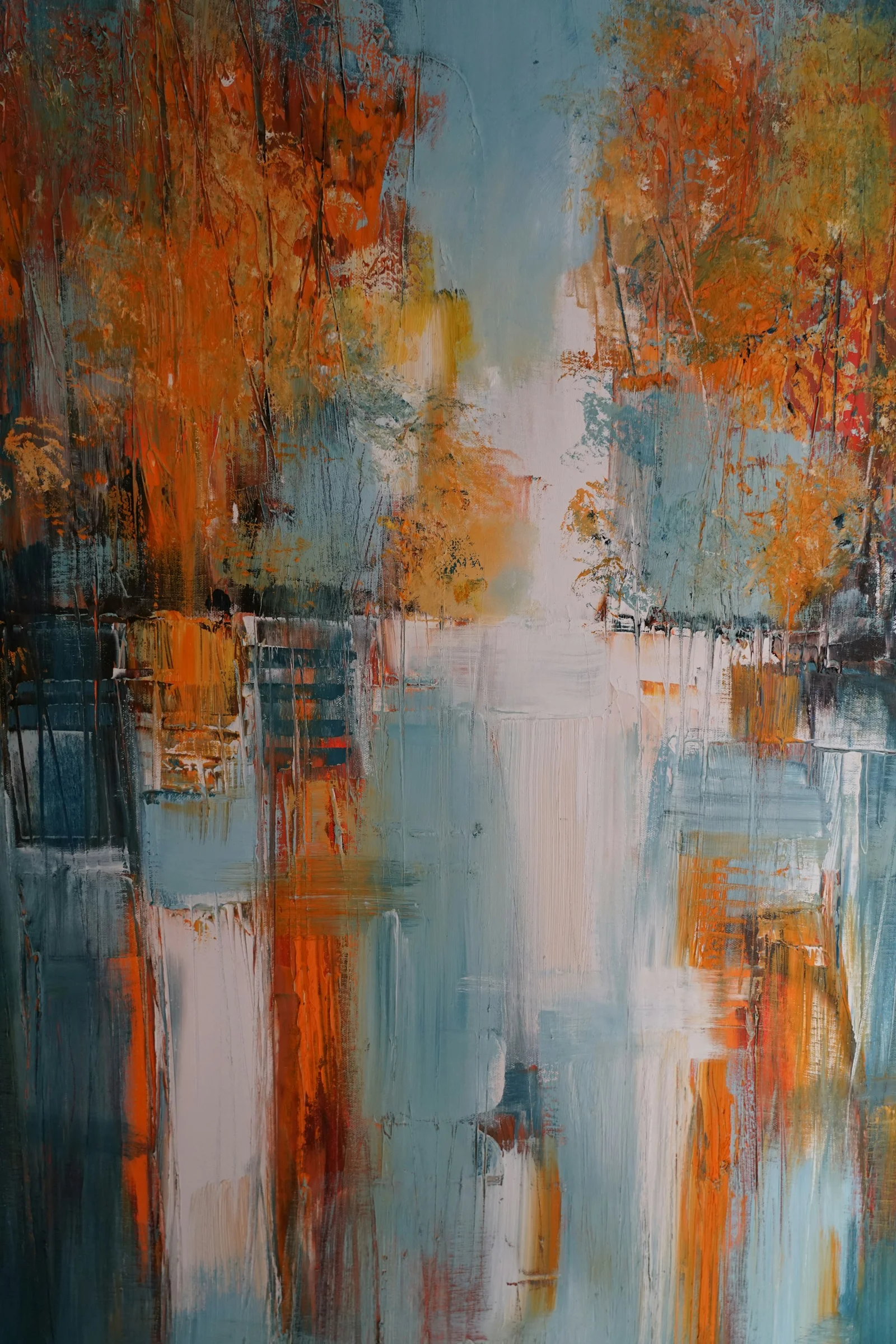 Forest landscape under soft morning light