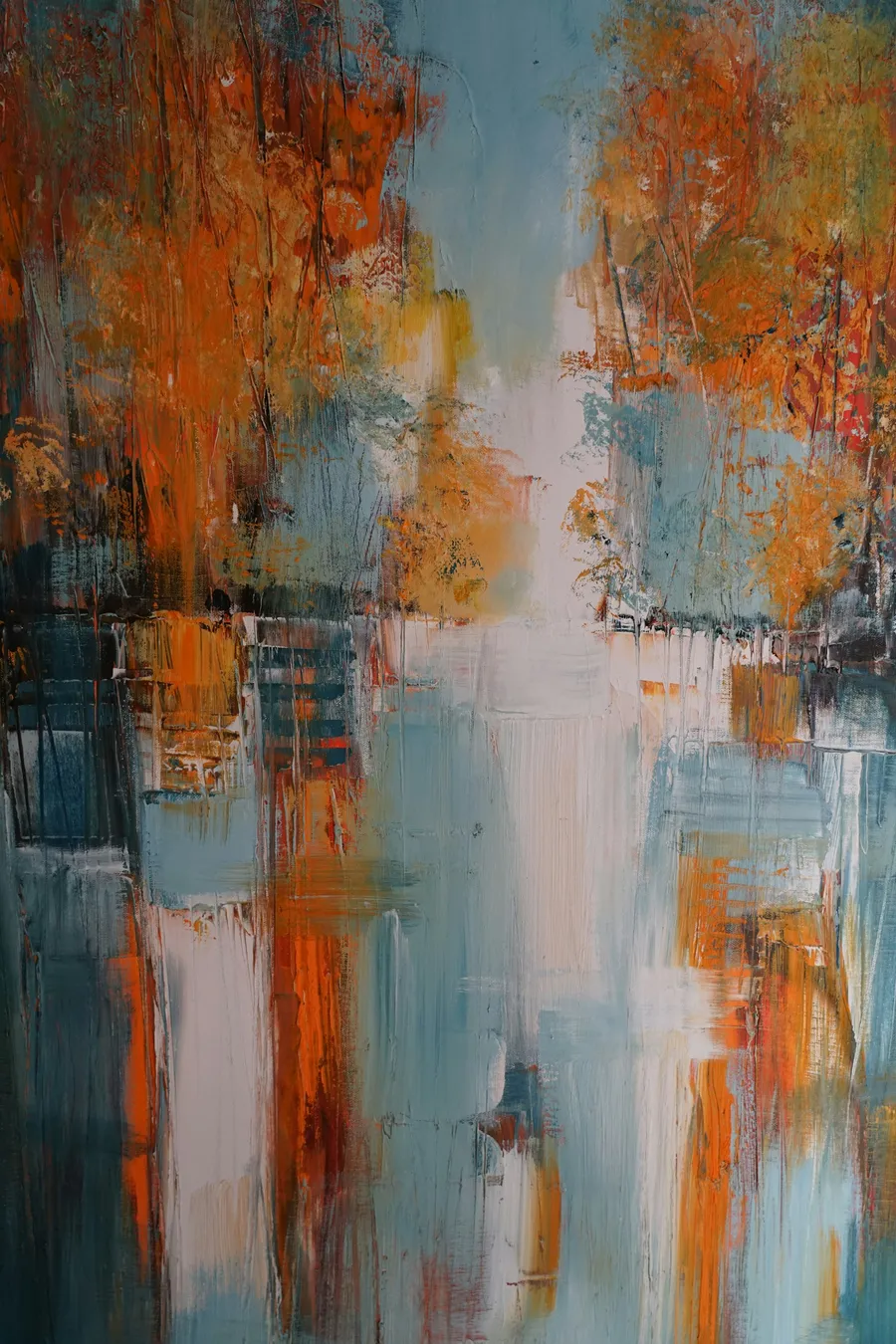 Forest landscape under soft morning light