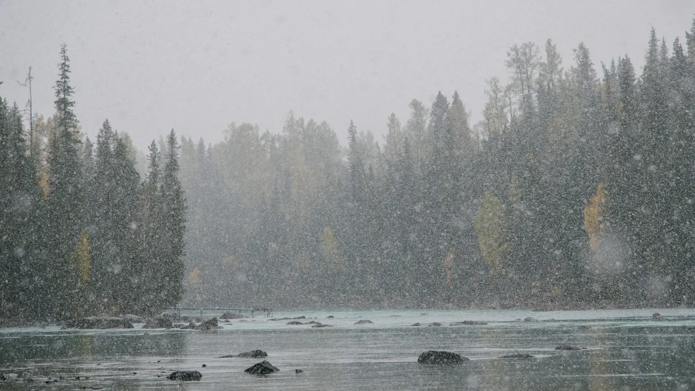 A mountain lake