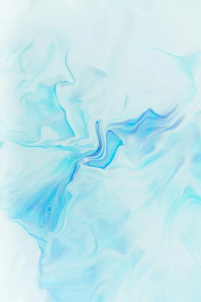 Abstract floral form in digital neon tones