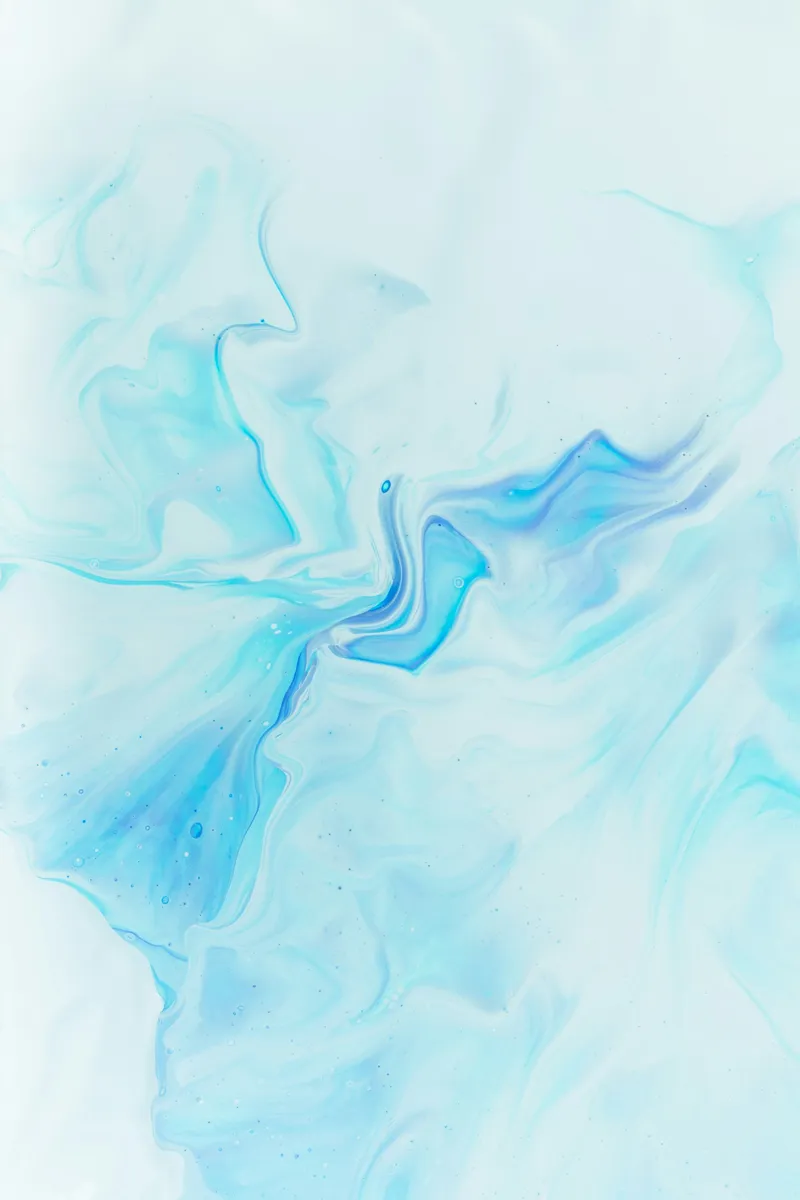 Abstract floral form in digital neon tones