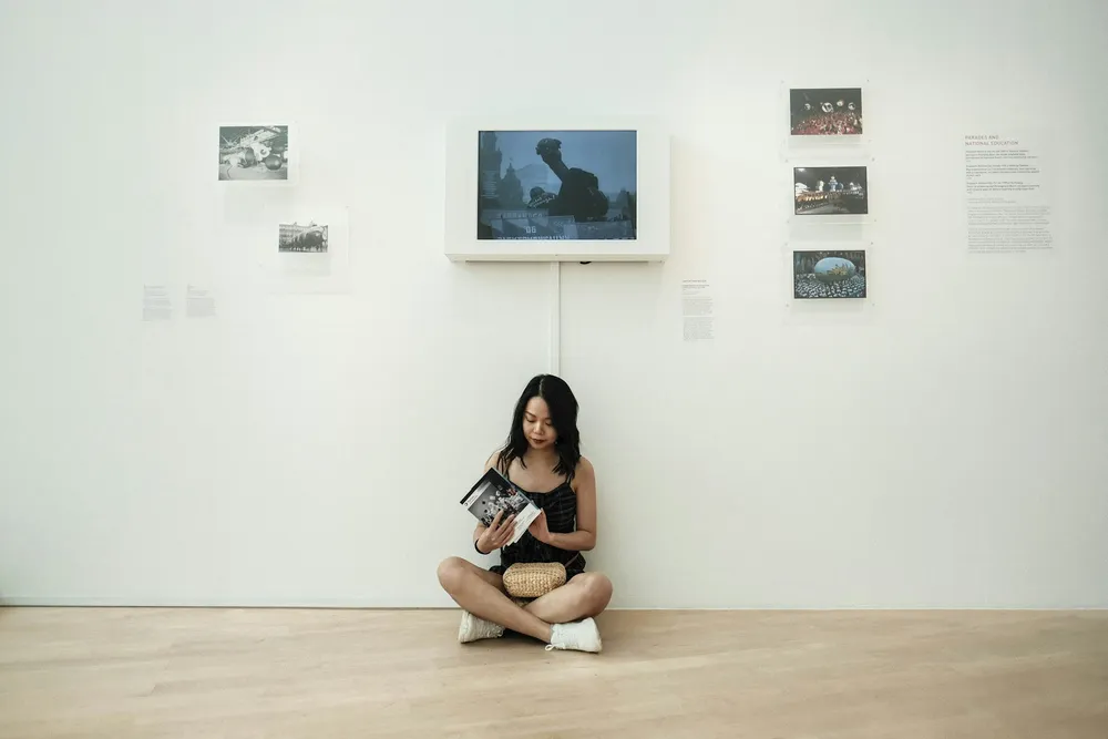 Featured artist work displayed at the gallery